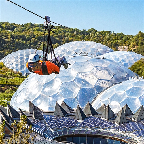 Eden Project Zip Wire in Cornwall Eden Project Zip Wire in Cornwall
